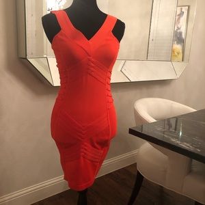 BNWT Marciano Orange tight dress